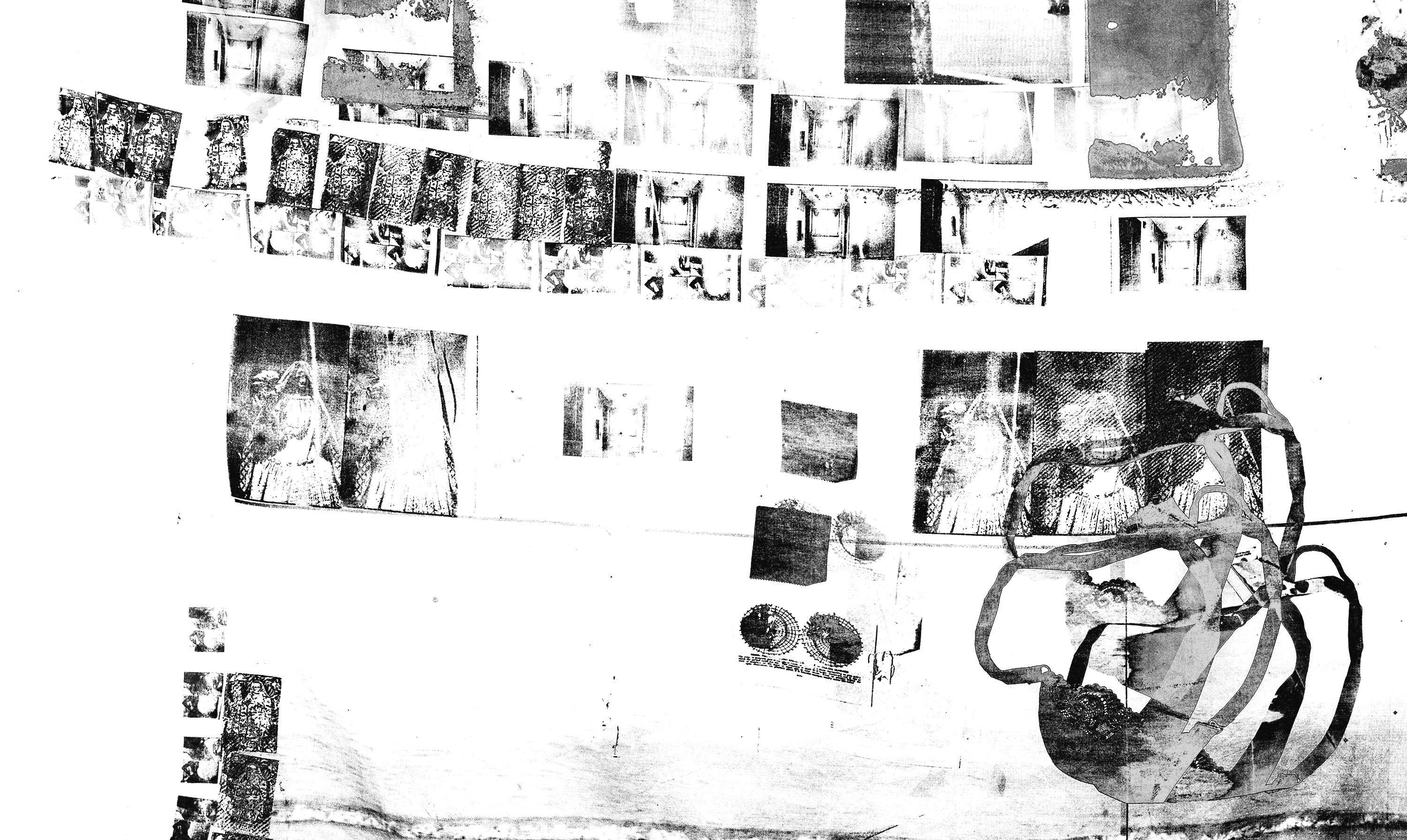 Detail from Primordial Workplace, Darya Diamond's exhibition at Sebastian Gladstone, Los Angeles.