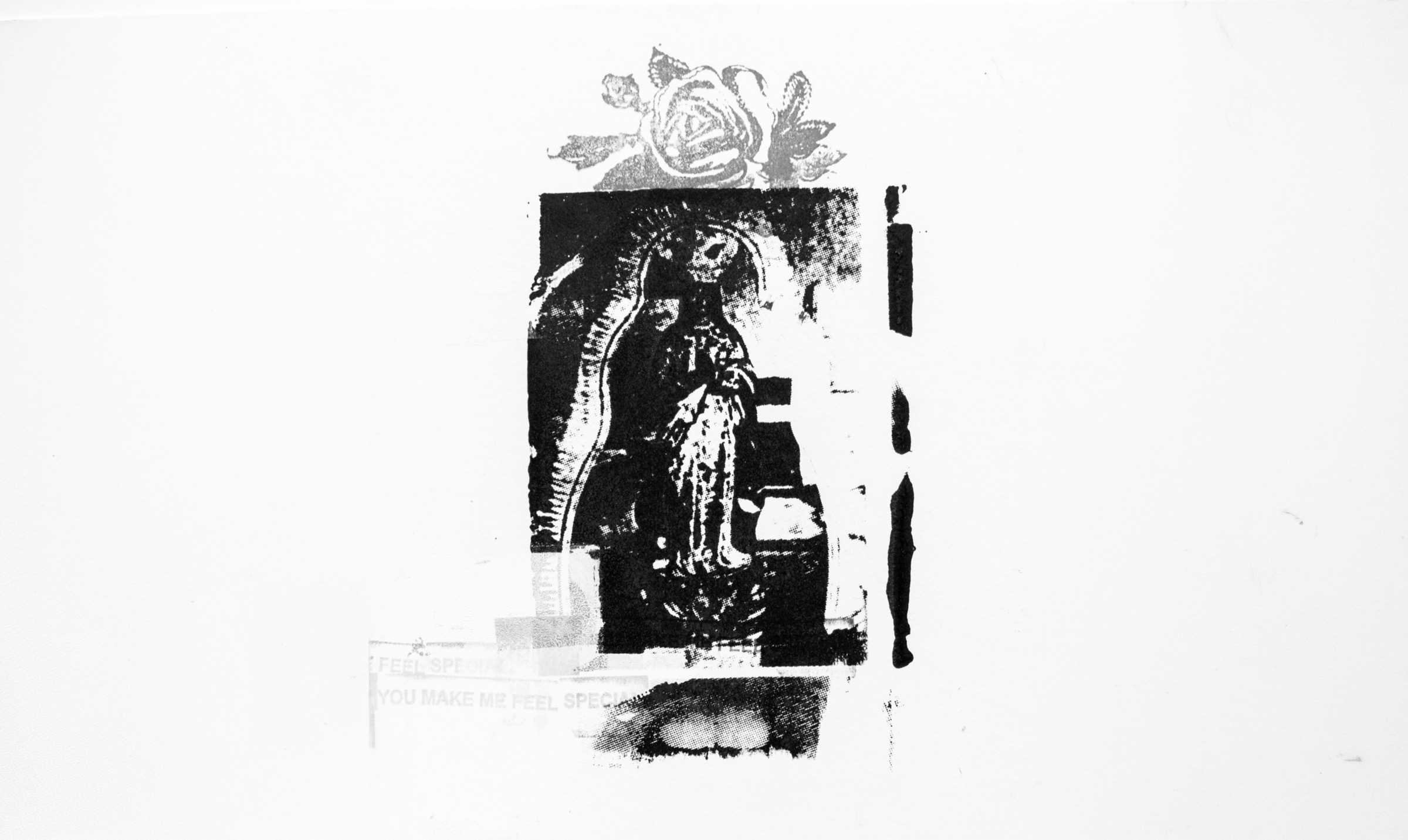 Detail from Eat the Roses, Darya Diamond's exhibition at Piloto Pardo, London.