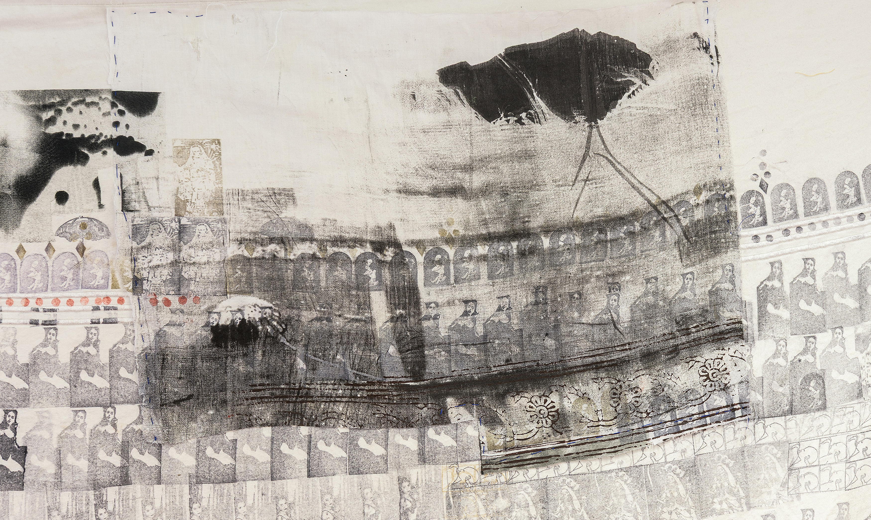 Detail from Eat the Roses, Darya Diamond's exhibition at Piloto Pardo, London.