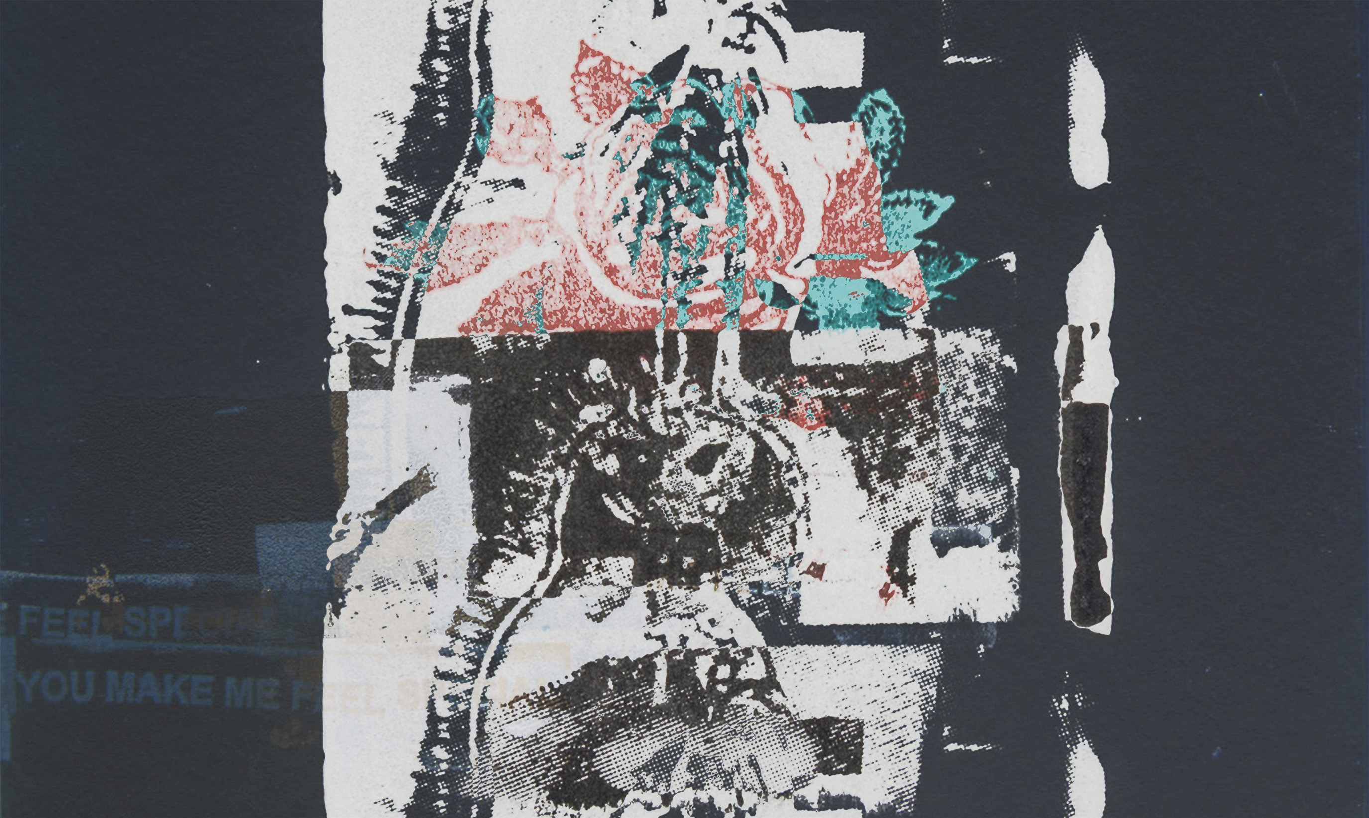 Detail from Eat the Roses, Darya Diamond's exhibition at Piloto Pardo, London.