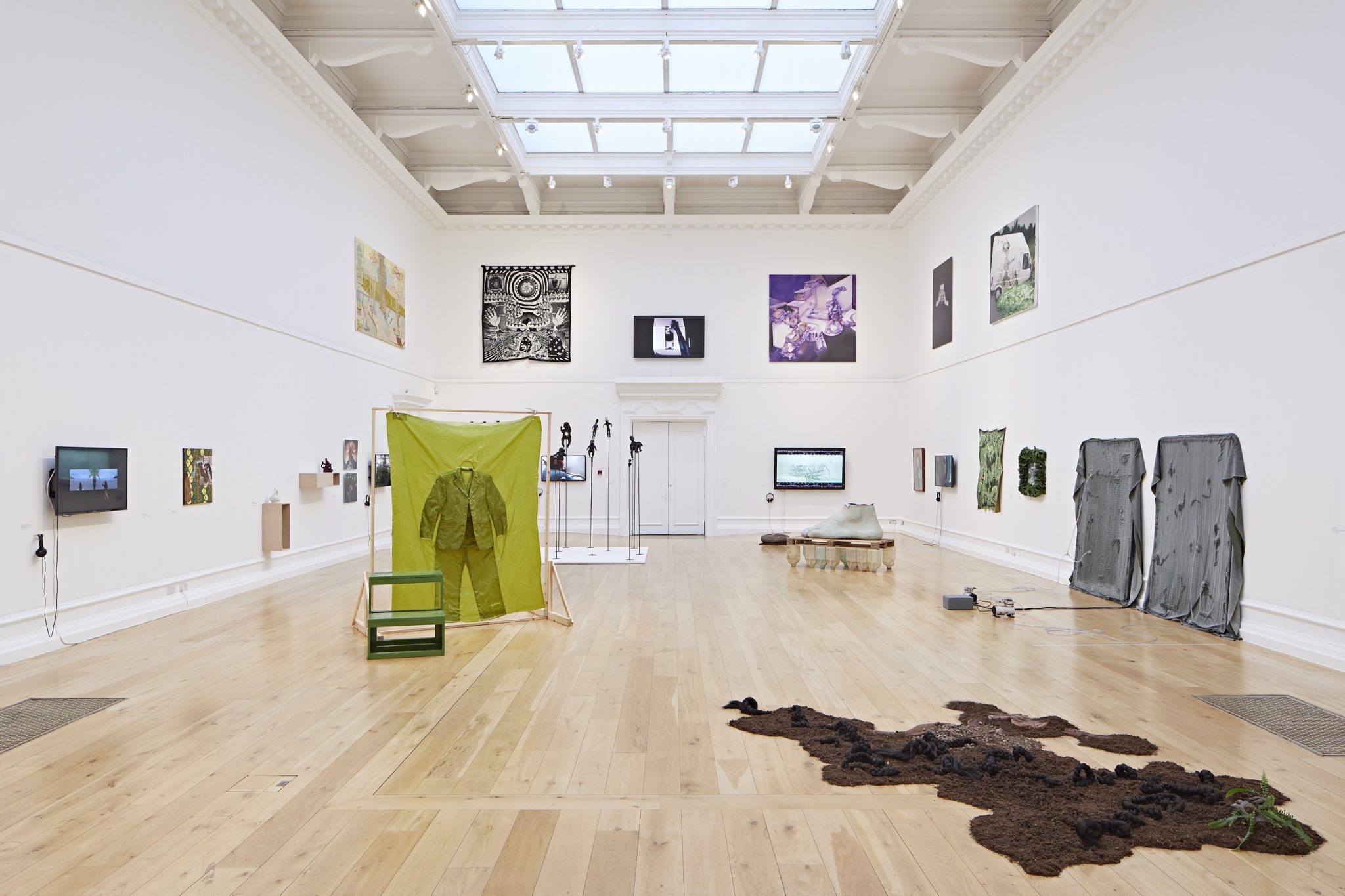 Installation view of Judgement Proof, Darya Diamond's 2020 work at New Contemporaries 2021, Rich Mix, London.