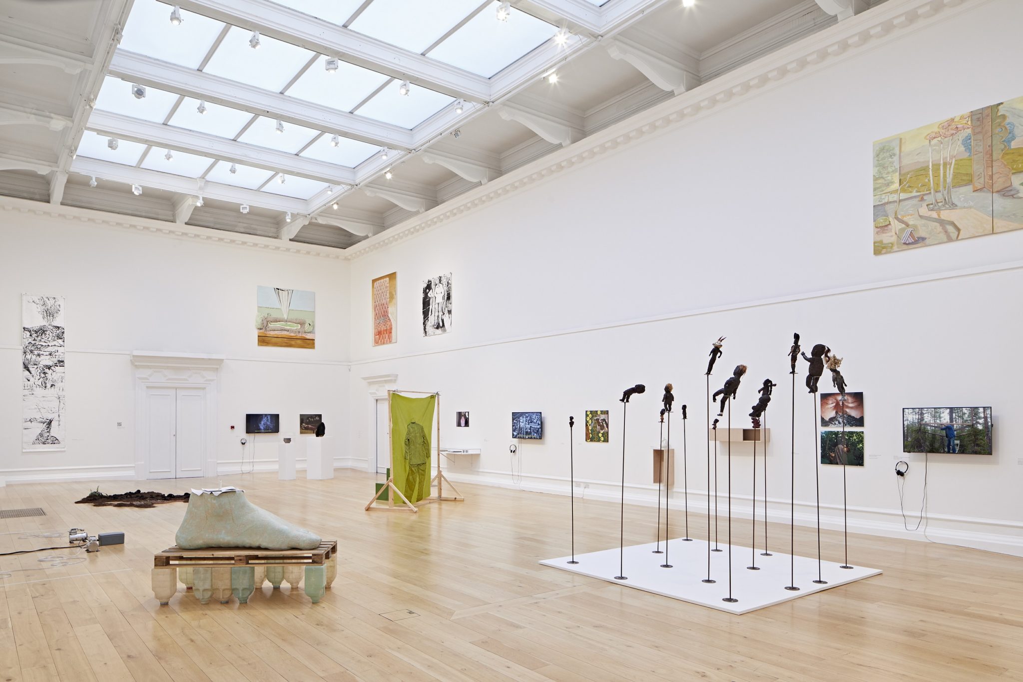 Installation view of Judgement Proof, Darya Diamond's 2020 work at New Contemporaries 2021, Rich Mix, London.