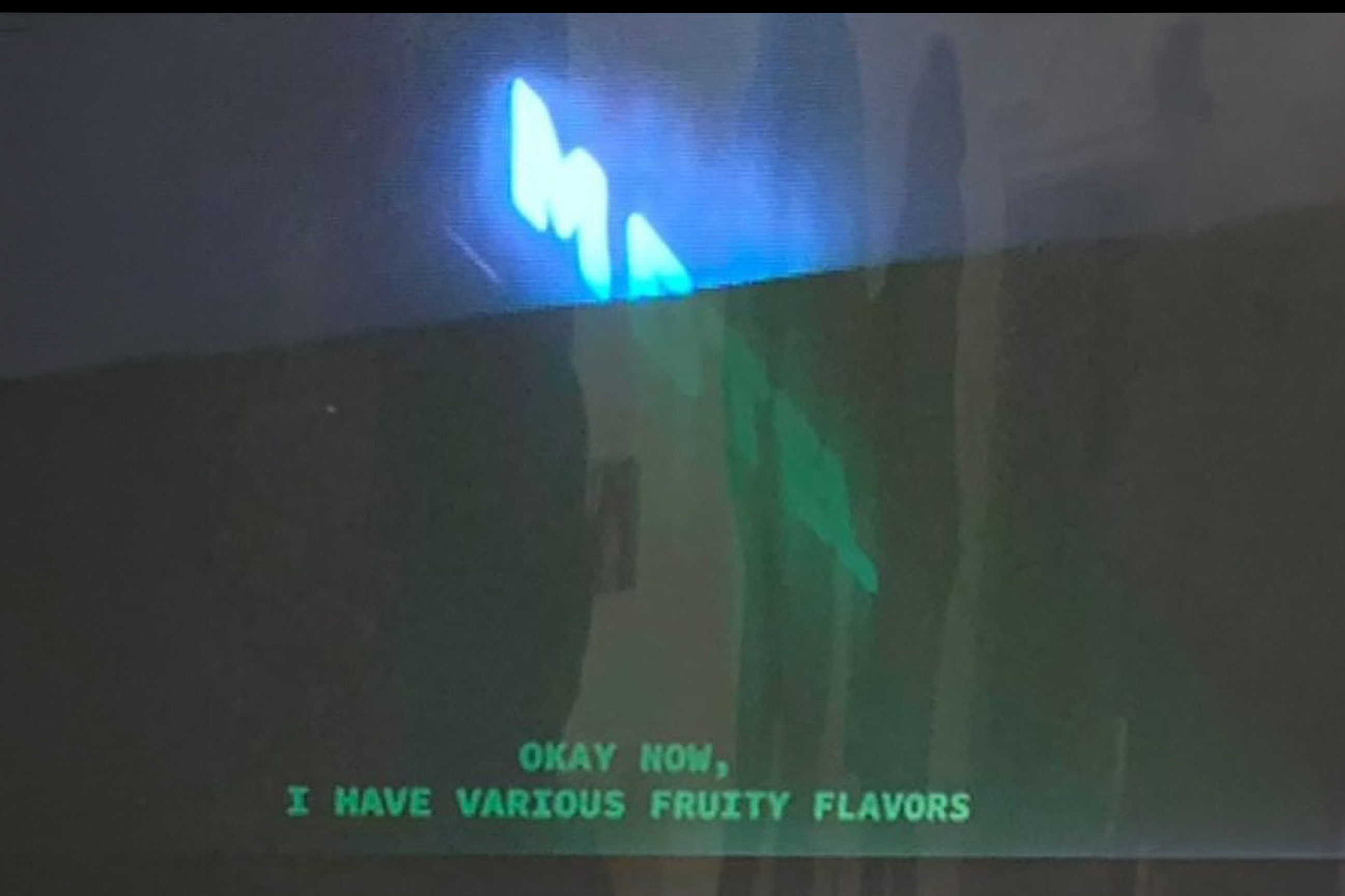 Judgement Proof, Darya Diamond, 2020. SD video on CRTV, cast latex wash bucket, shown at New Contemporaries 2021, Rich Mix, London.