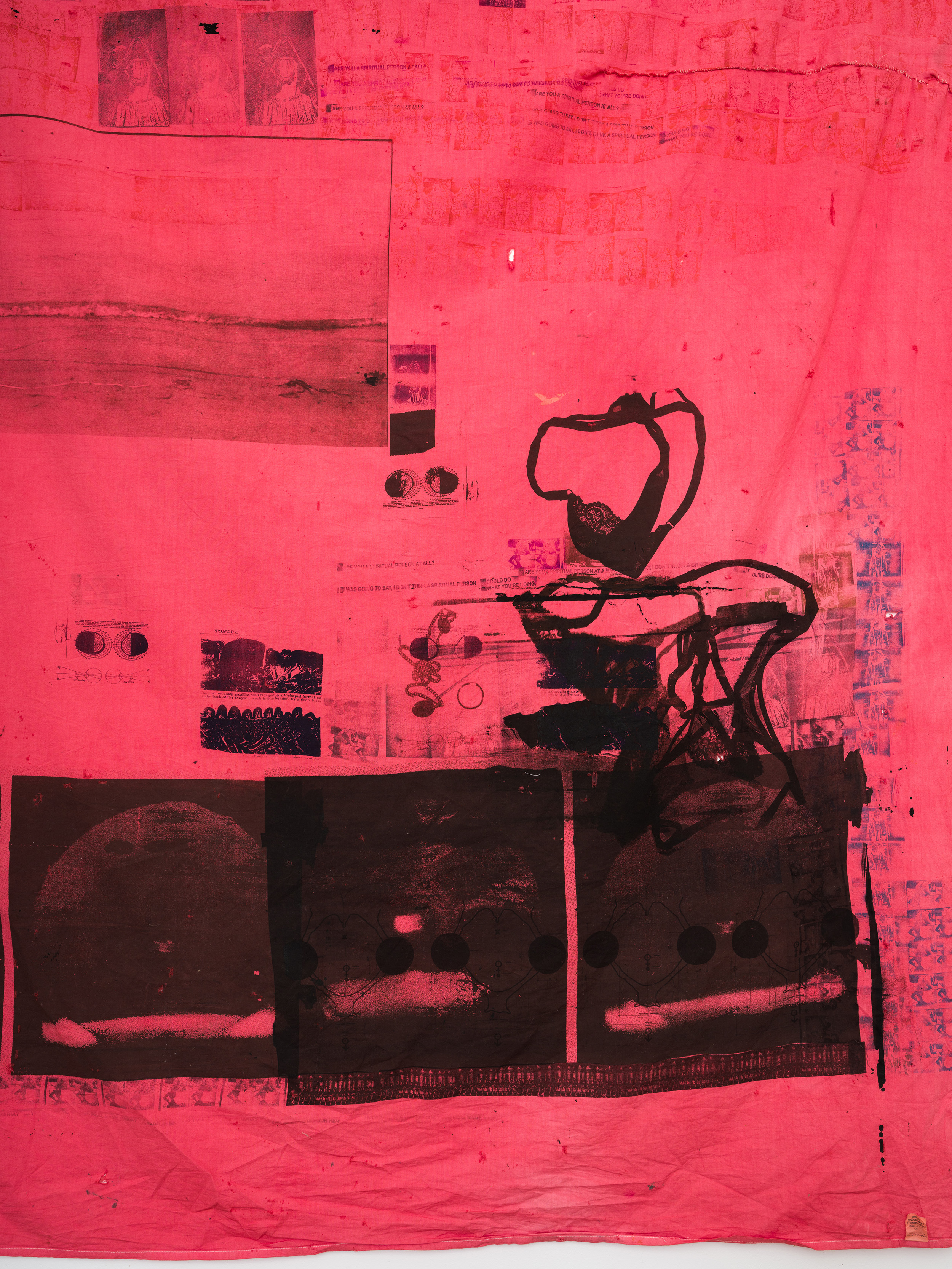 Detail from Primordial Workplace, Darya Diamond's exhibition at Sebastian Gladstone, Los Angeles.