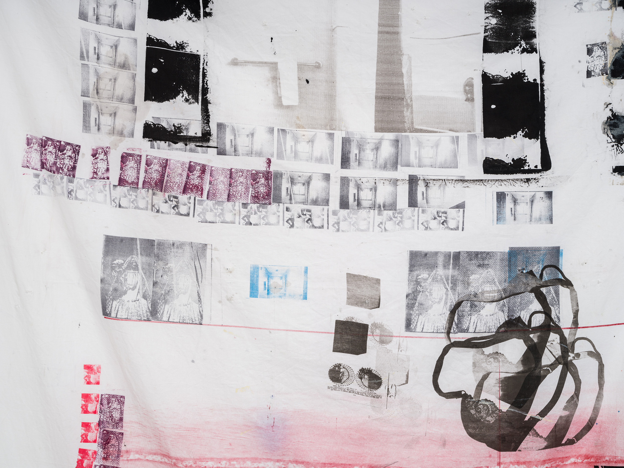 Detail from Primordial Workplace, Darya Diamond's exhibition at Sebastian Gladstone, Los Angeles.