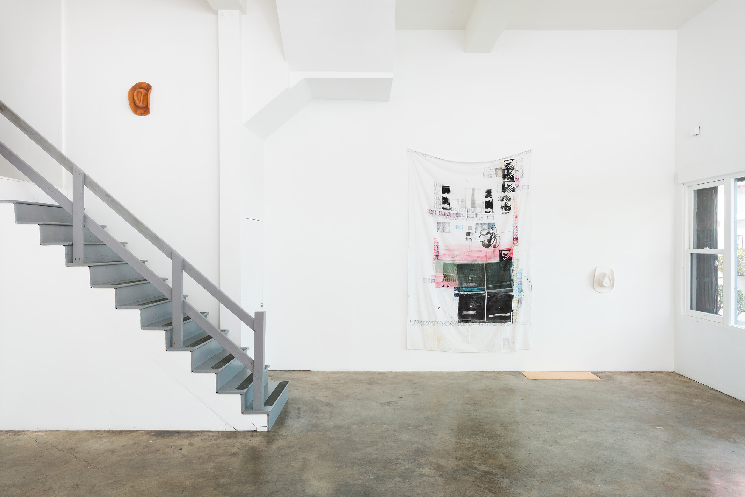 Installation view of Primordial Workplace, Darya Diamond's exhibition at Sebastian Gladstone, Los Angeles.