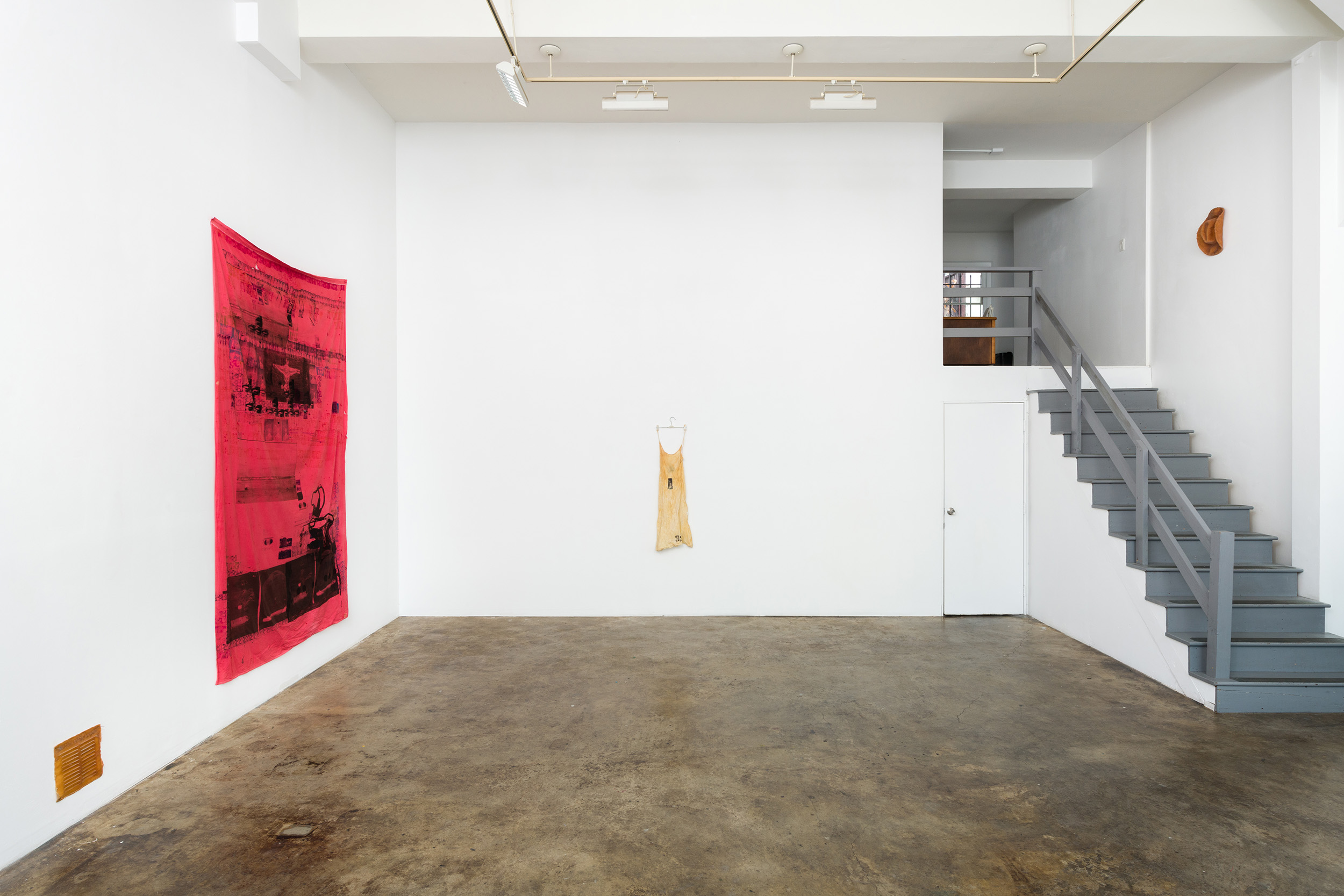Installation view of Primordial Workplace, Darya Diamond's exhibition at Sebastian Gladstone, Los Angeles.