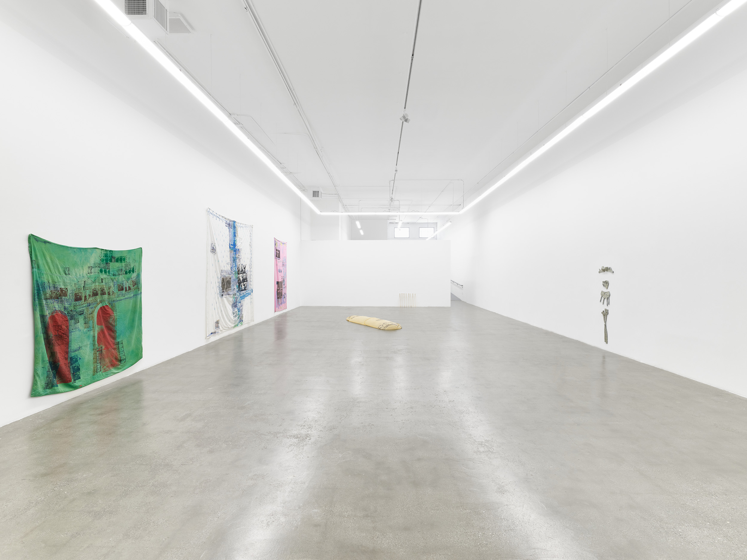 Installation view of Sugar Town, Darya Diamond's exhibition at Sebastian Gladstone, Los Angeles, 2024.