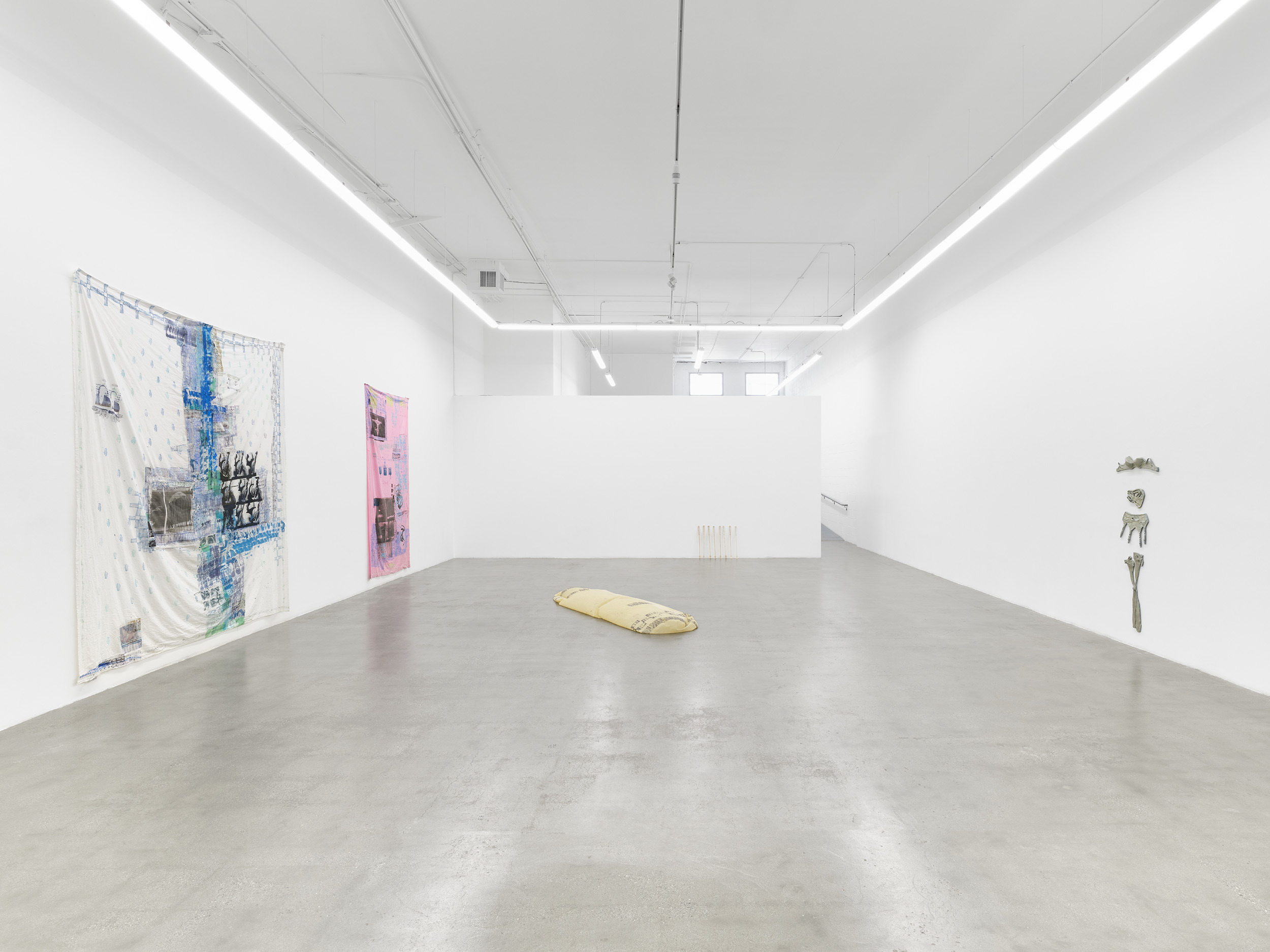 Installation view of Sugar Town, Darya Diamond's exhibition at Sebastian Gladstone, Los Angeles, 2024.