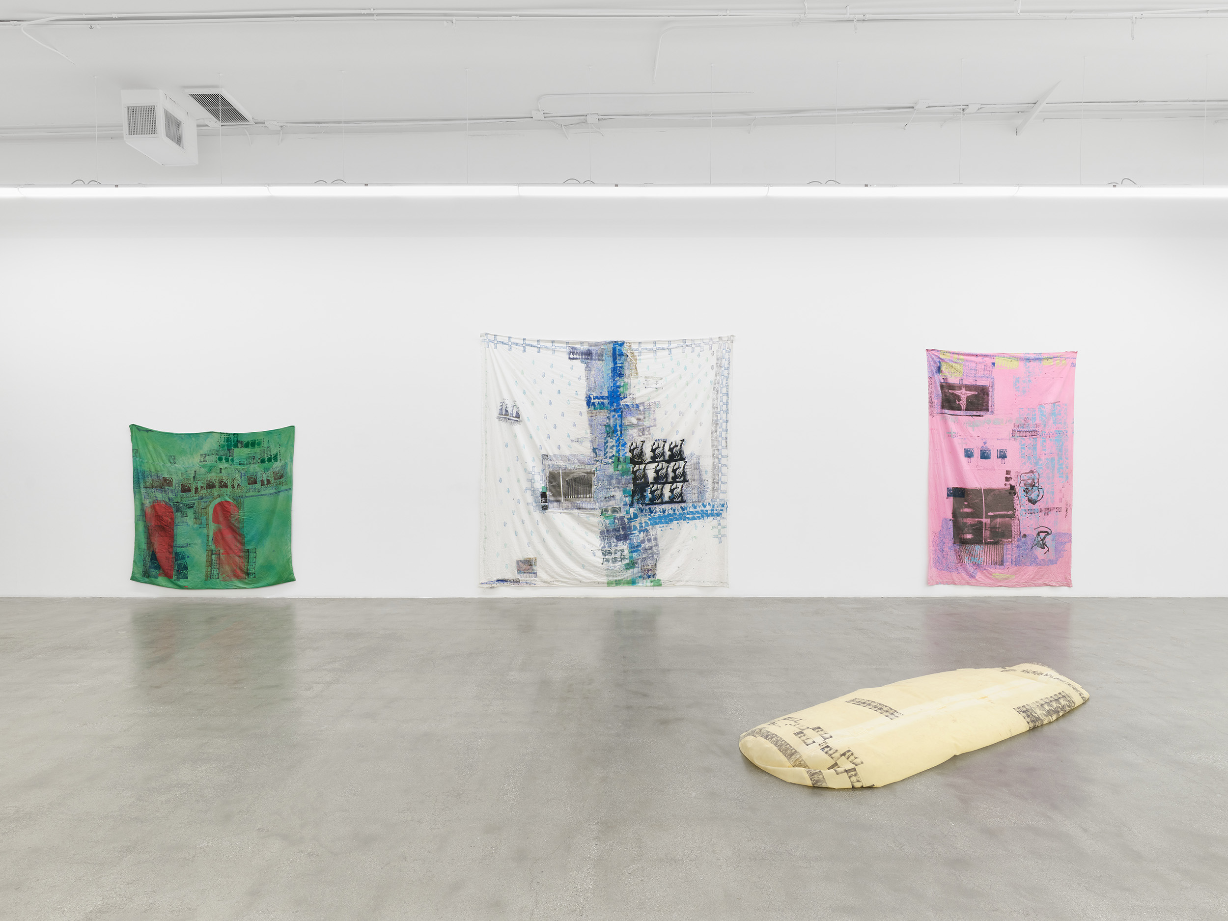 Installation view of Sugar Town, Darya Diamond's 2024 exhibition at Sebastian Gladstone, Los Angeles.