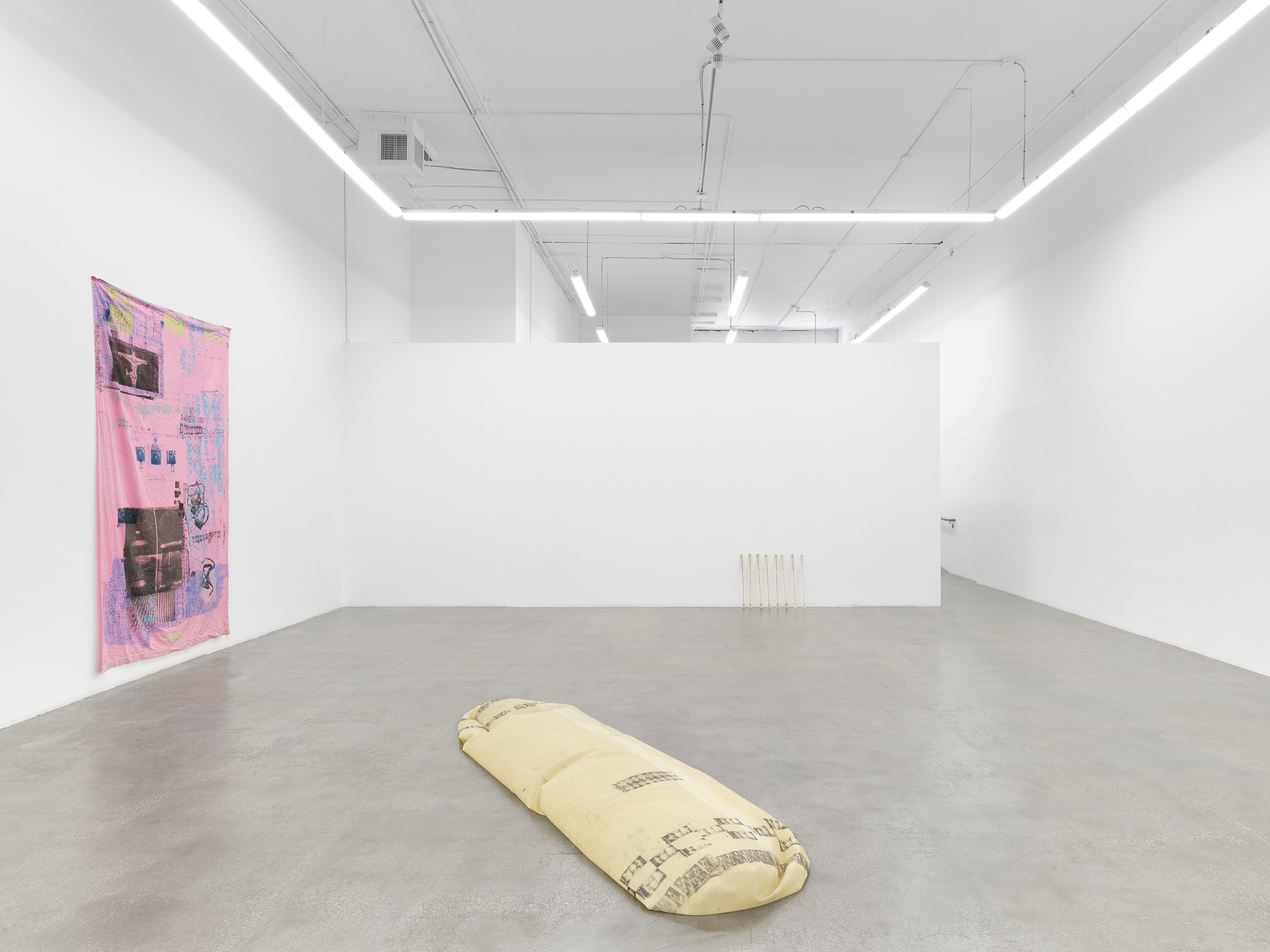 Installation view of Sugar Town, Darya Diamond's exhibition at Sebastian Gladstone, Los Angeles, 2024.