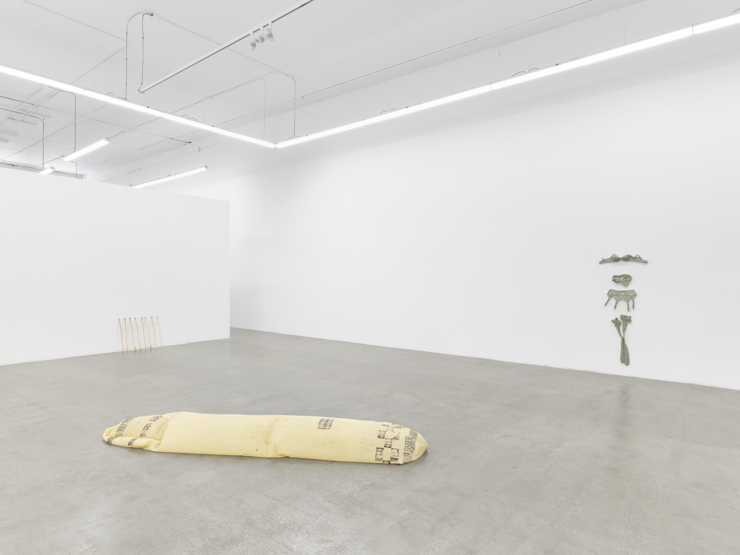 Installation view of Sugar Town, Darya Diamond's 2024 exhibition at Sebastian Gladstone, Los Angeles.