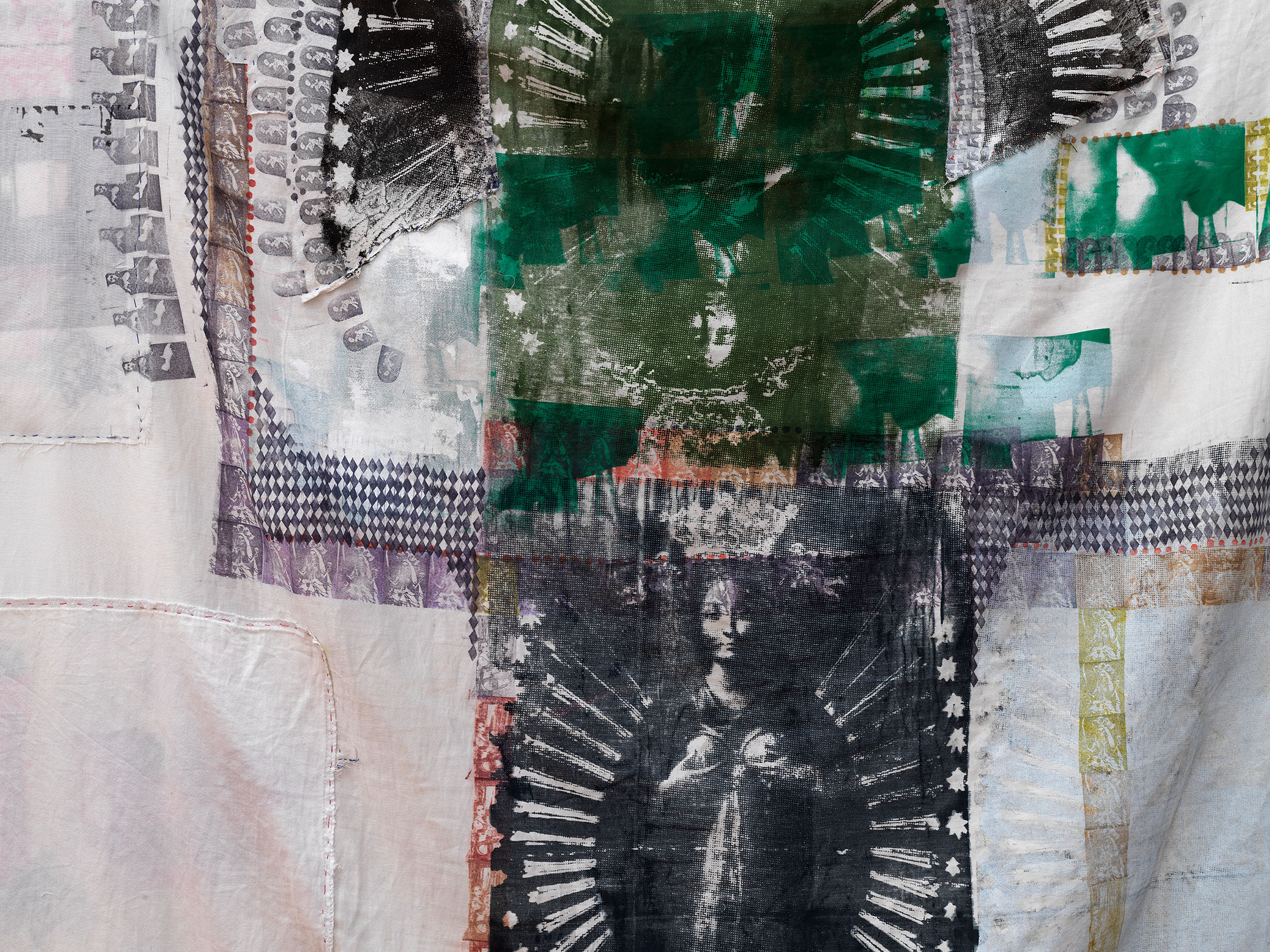 Detail from Tender Revelation, Darya Diamond's exhibition at Sebastian Gladstone, New York.