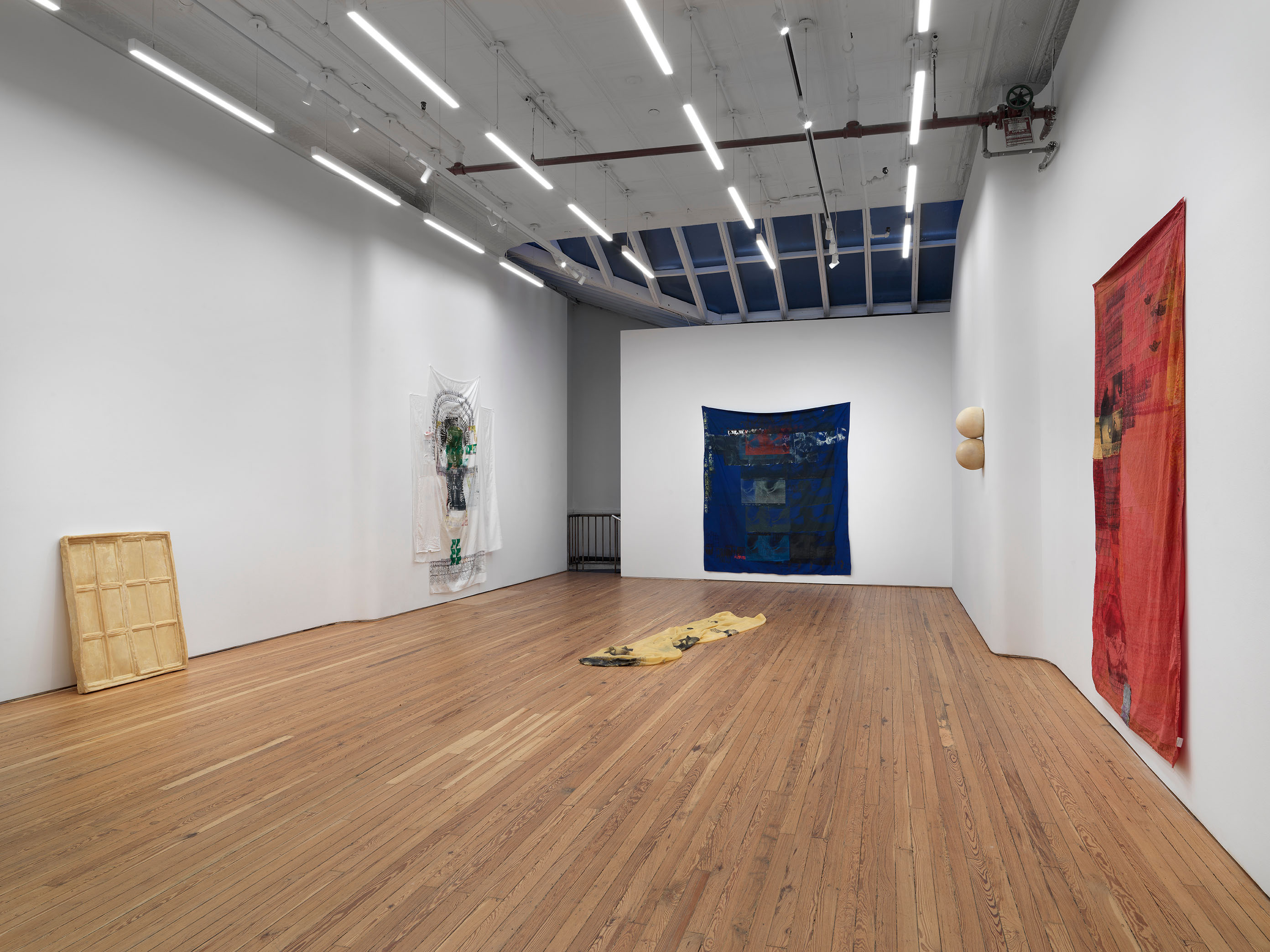 Installation view of Tender Revelation, Darya Diamond's exhibition at Sebastian Gladstone, New York.