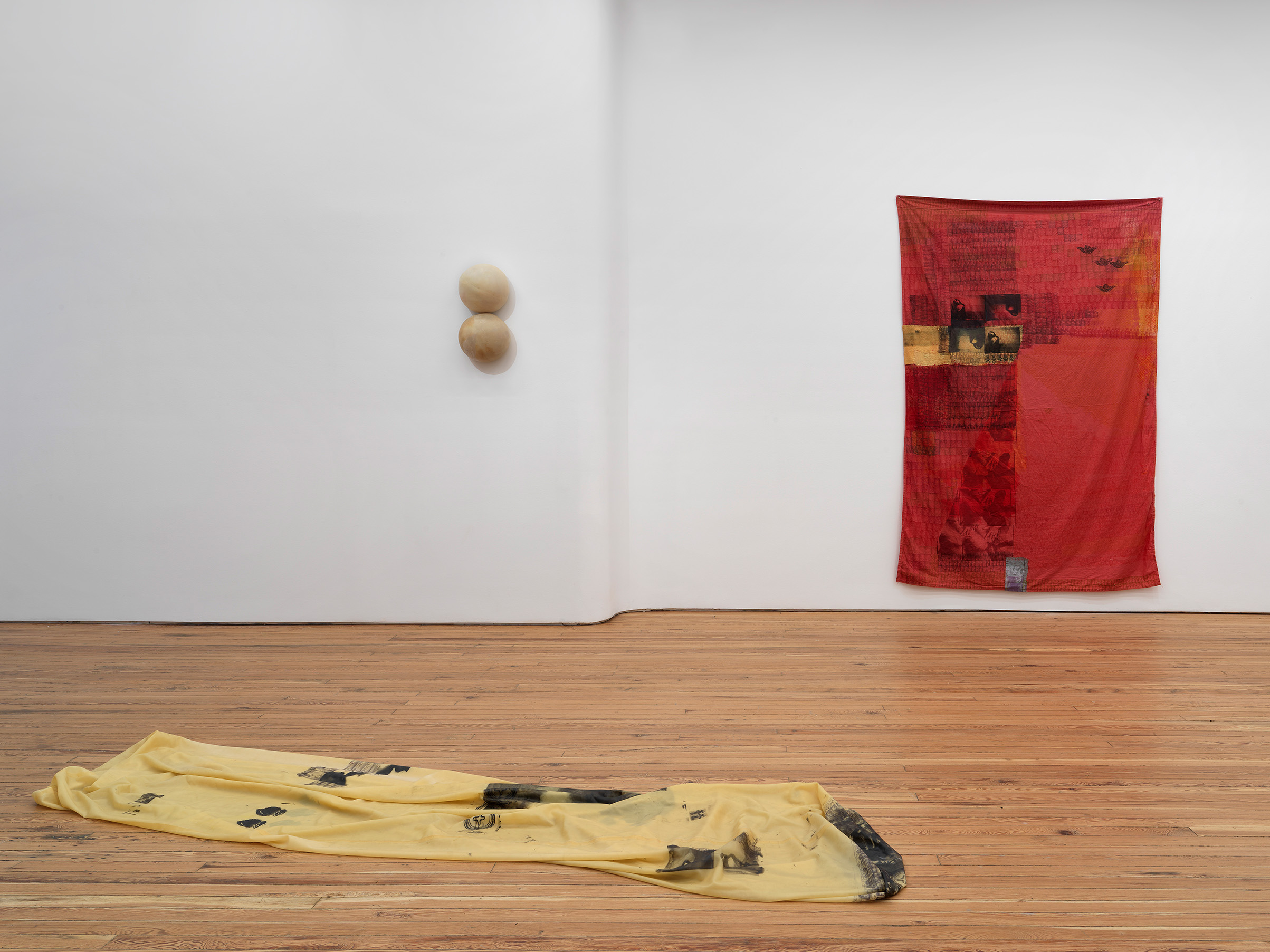 Installation view of Tender Revelation, Darya Diamond's exhibition at Sebastian Gladstone, New York.