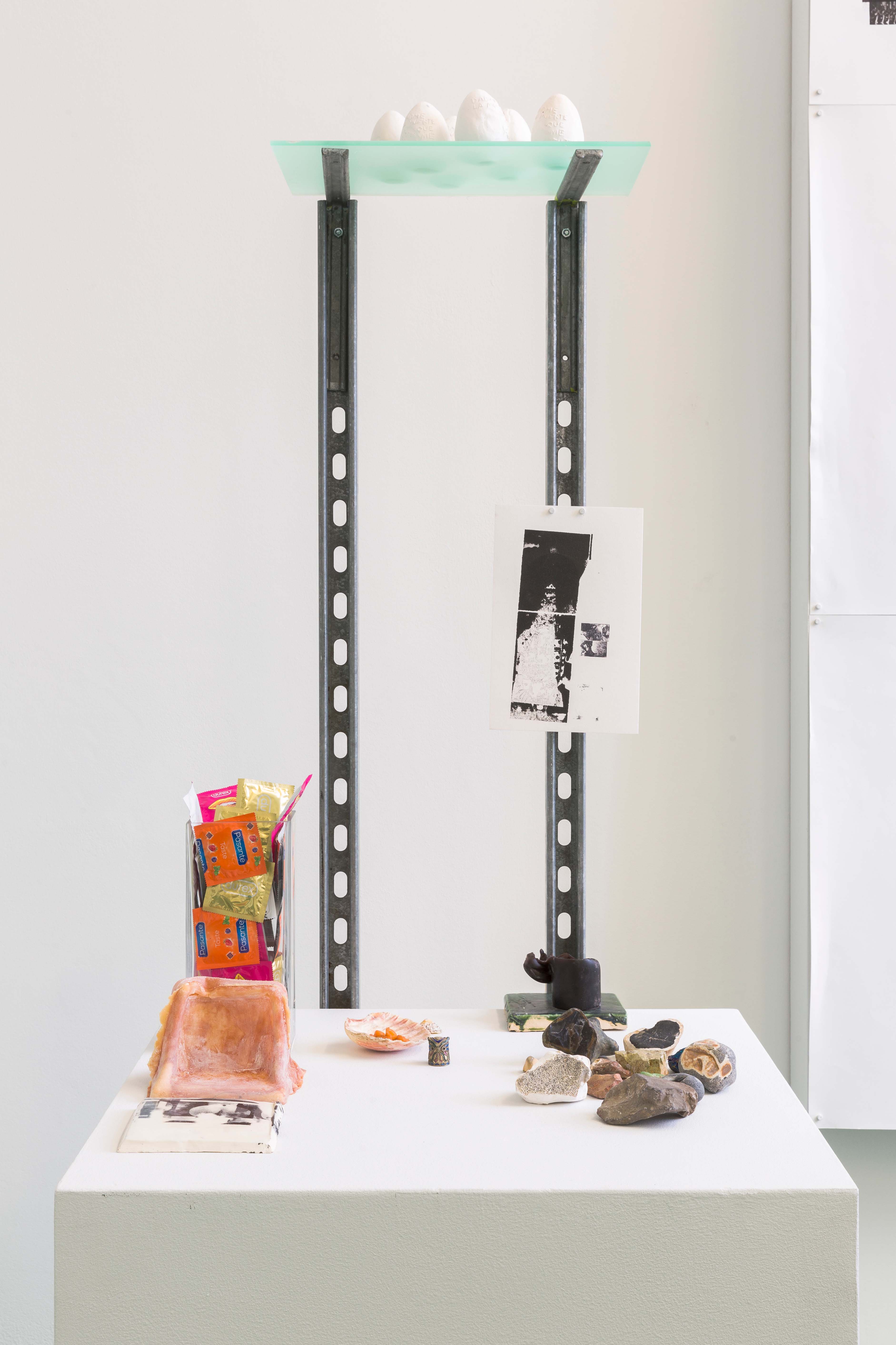 Blessed Be the Whores by Darya Diamond, 2022. Installation view, Invites at Zabludowicz Collection, London.